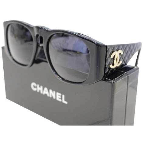 black sunglasses chanel|authentic Chanel sunglasses sale.